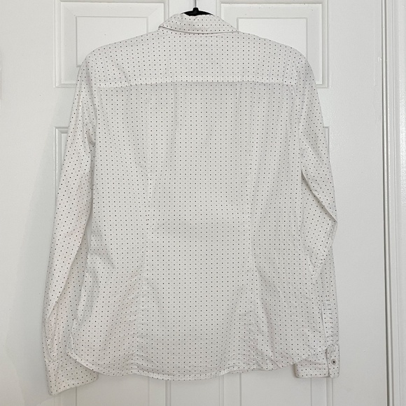 Women’s Marc O’Polo White Navy & Light Blue Mini Square Check Button Up Shirt - Picture 9 of 9